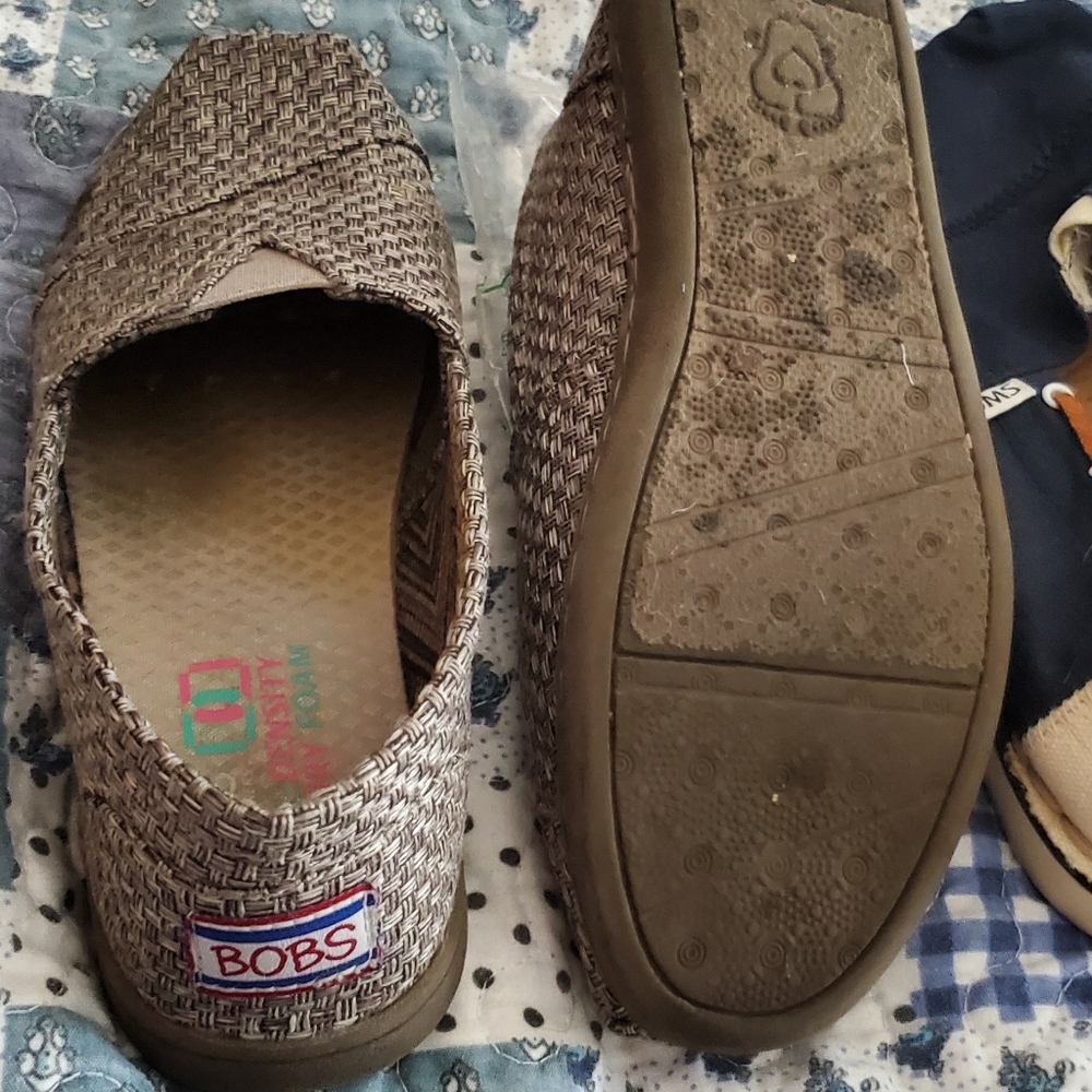 Flats and tennis shoes floral Bob's